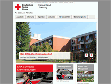 Tablet Screenshot of drk-lueneburg.de